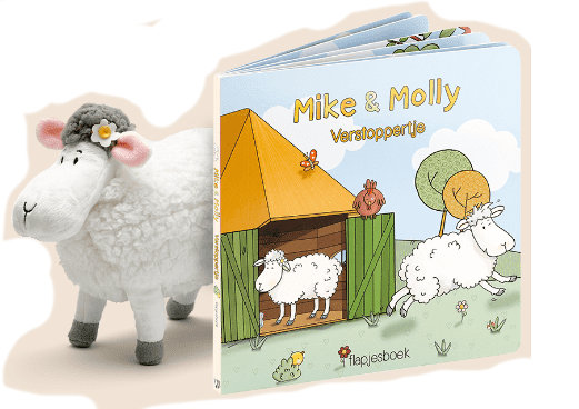 Mike en Molly Knuffel en boek
